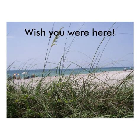 Wish you were here! postcard | Zazzle