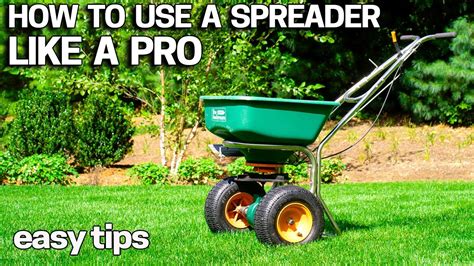 How to use a lawn spreader like a pro - YouTube