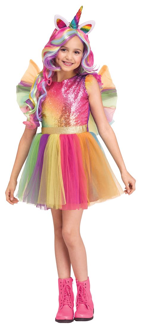 RAINBOW UNICORN Halloween Girl Costume Size Large by Fun World ...