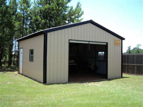 18x21x9 All Vertical Metal Garage | Choice Metal Buildings