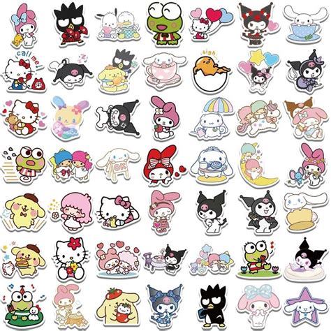 Random Fun Kawaii Sanrio Stickers, Hello Kitty and Friends | Hello ...