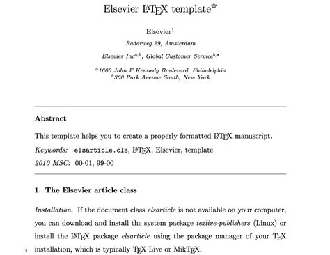 elsarticle - Confusion about Elsevier template - TeX - LaTeX Stack Exchange