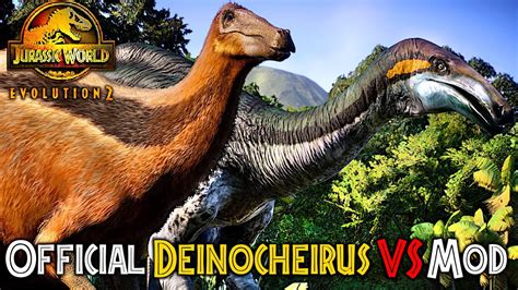 Deinocheirus Vs Deinocheirus Mod Comparison ! Jurassic World Evolution ...