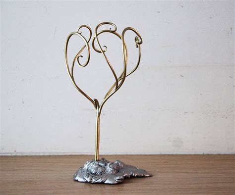 Tree Brass Sculpture Metal Sculpture of Tree With Curly - Etsy