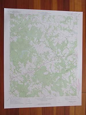 Danielsville South Georgia 1974 Original Vintage USGS Topo Map: (1974 ...