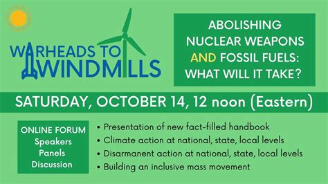 Abolishing Nuclear Weapons and Fossil Fuels: What will it take ...