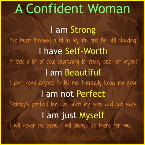 Daveswordsofwisdom.com: A Confident Woman