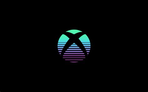 Xbox Wallpaper 4K, Logo, Black background, AMOLED