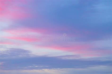 Pastel Sunset Sky in Pink, Purple and Blue Stock Photo - Image of ...