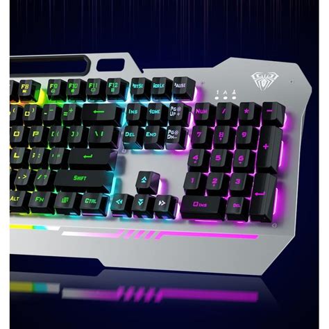 Membrane Gaming Keyboard Gaming Mouse Membrane Feeling RGB LED Backlit ...