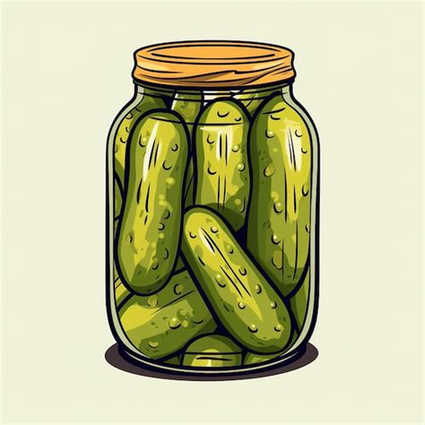 Watercolor Pickled Pickles isolate on white background | Premium AI ...