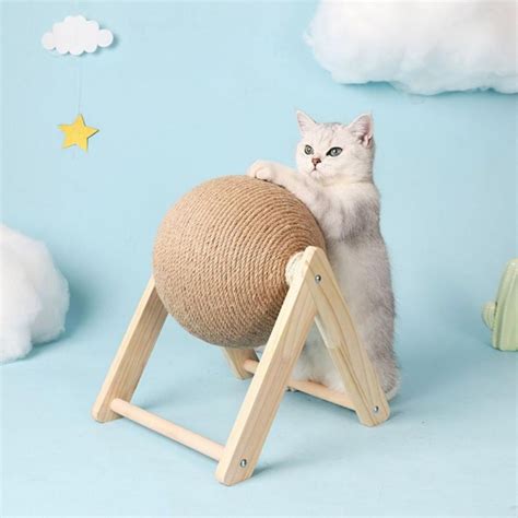 Beds & Furniture Cat Scratching Post Natural Sisal Cat Scratch Post ...