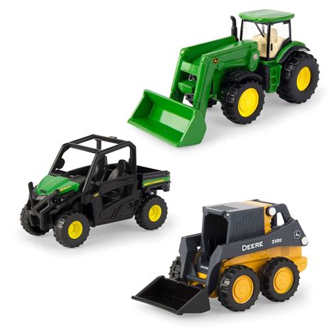 Buy ERTL 3" Iron 3 Pack of John Deere Die-Cast Replicas, Green Online ...