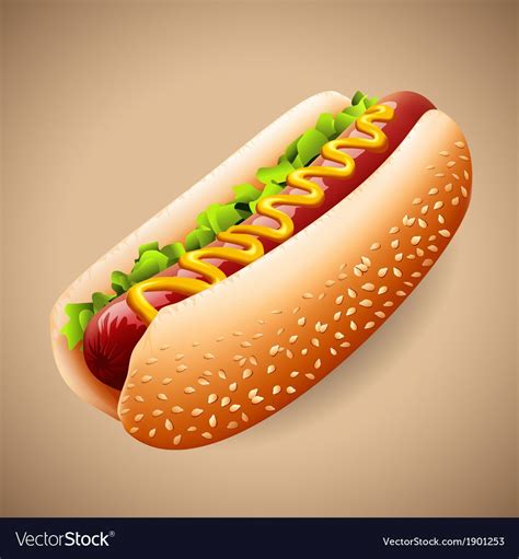 Hot dog Royalty Free Vector Image - VectorStock , #AFFILIATE, #Royalty ...