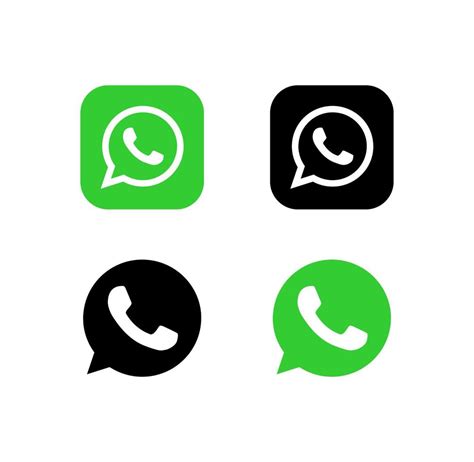 satz von whatsapp-symbolen. Symbole für soziale Medien. realistisches ...