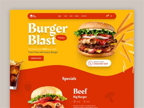 Big Burger — Burger and Food Delivery Restaurant by Habibullah Nahid on ...