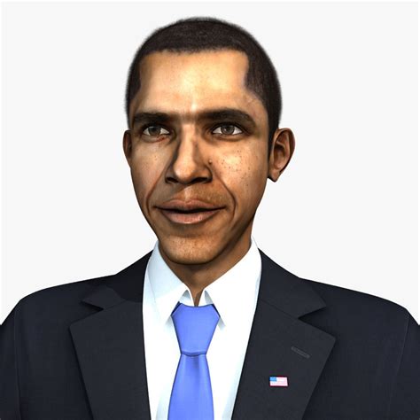 Barack Obama 3D Model Game ready .max .obj .ztl - CGTrader.com