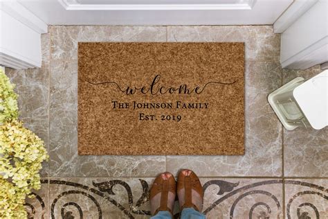 Personalized Door Mat Custom Door Mat Welcome Door Mat | Etsy