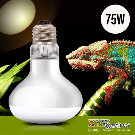 XYZReptiles 75-Watt Reptile Heat Lamp Bulb for Lizard and Turtle ...