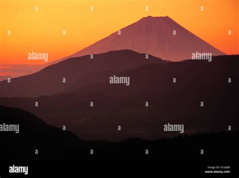 Sunrise over Mount Fuji Japan Stock Photo - Alamy