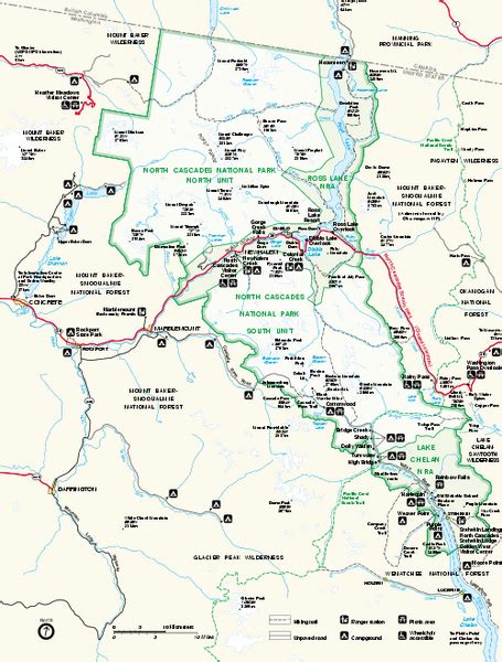 North Cascades National Park Trail Map - Maping Resources