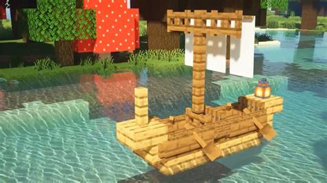 Minecraft How to Build Tiny Boat - YouTube