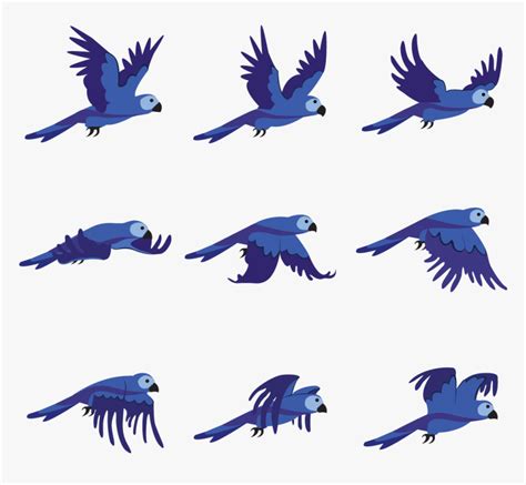 Flying Bird Animation Sprite Sheet Stock Illustrations Flying Bird ...