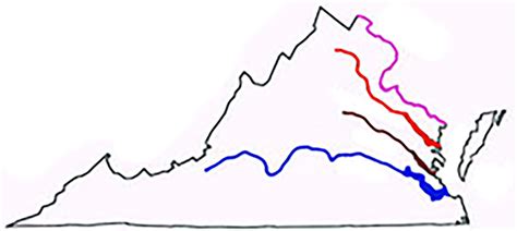Virginia Rivers Map 4Th Grade | Tourist Map Of English