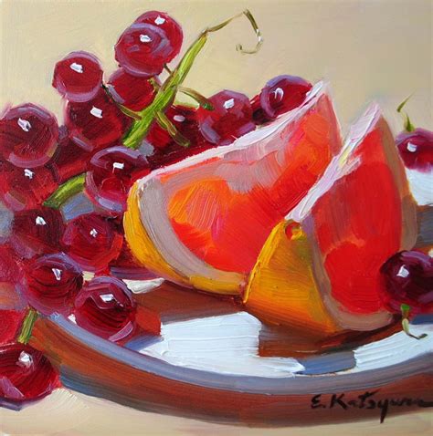 Daily Paintworks - Original Fine Art © Elena Katsyura | Fruit painting ...