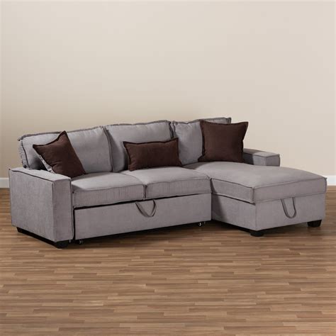 Emile Modern Contemporary Fabric Upholstered Right Facing Storage ...