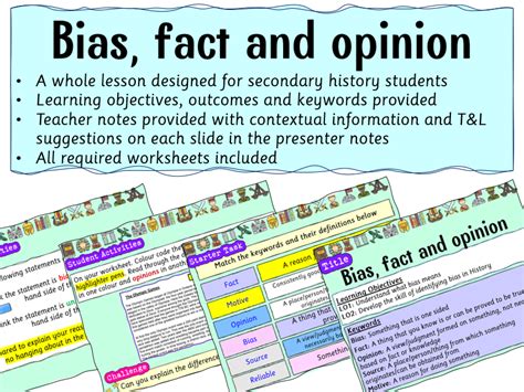 Bias, Fact and Opinion - History Skills | Teaching Resources