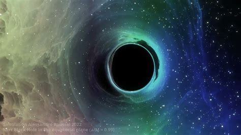 Kerr Black Hole #1 | Gravitational Lensing Simulation - YouTube