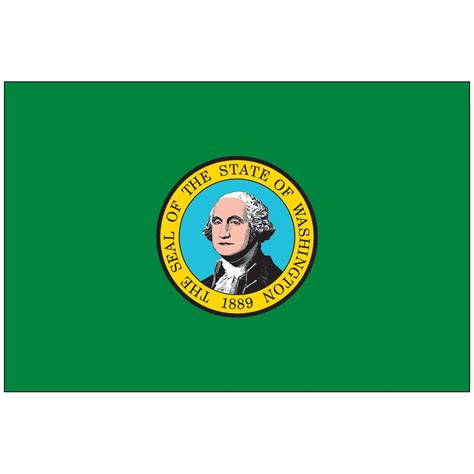 Washington State Flag - Flagpole Man