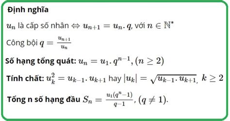 Dãy số cấp số cộng cấp số nhân – Lý thuyết và bài tập