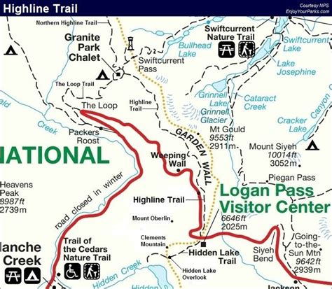 Glacier National Park Map Printable