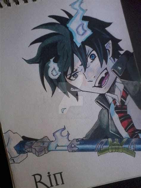 Blue Exorcist fan-art Rin by BrunoSantos96 on DeviantArt