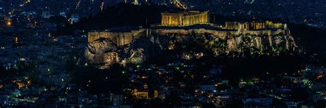 Parthenon Night View pano - Athens, Greece Photograph by Jon Berghoff ...