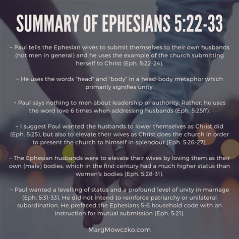 Ephesians 5:22-33 in a Nutshell - Marg Mowczko