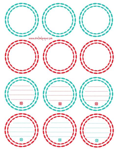 28 Free Circle Label Template in 2020 | Labels printables free, Free ...