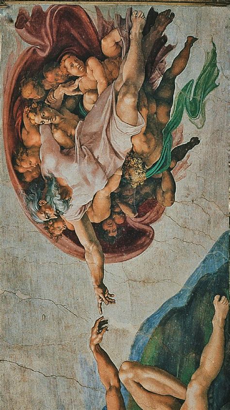 Sistine Chapel Painting Adam And God – View Painting