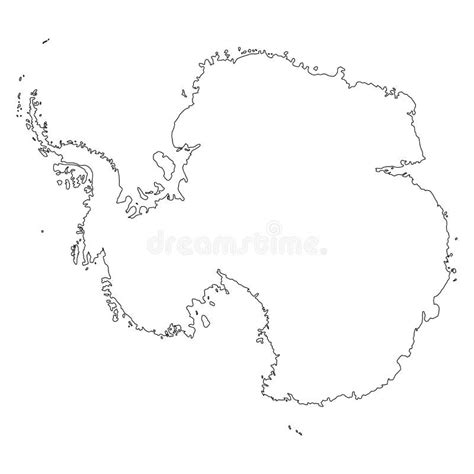 Map of Antarctica on Transparent Background Stock Vector - Illustration ...