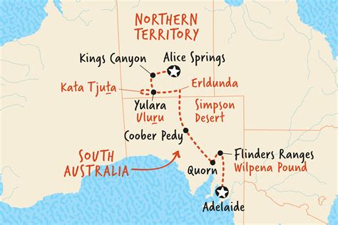 Alice Springs Map Of Australia - Topographic Map