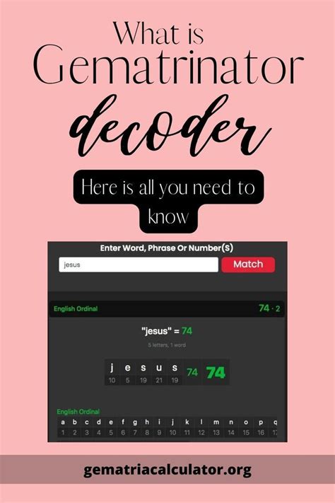 What is gematria decoder here is all you need to know 2022 – Artofit