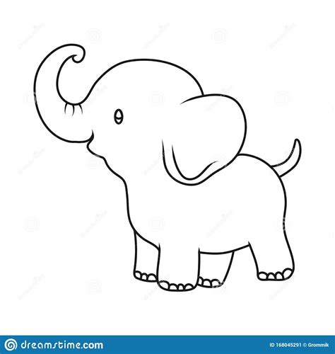 Printable Elephant Outline