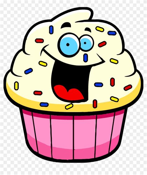 Cartoon Cupcake Clipart - Cartoon Picture Of Desserts - Free ...