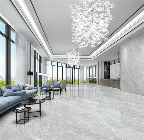 Grey Marble Slab In Living Room