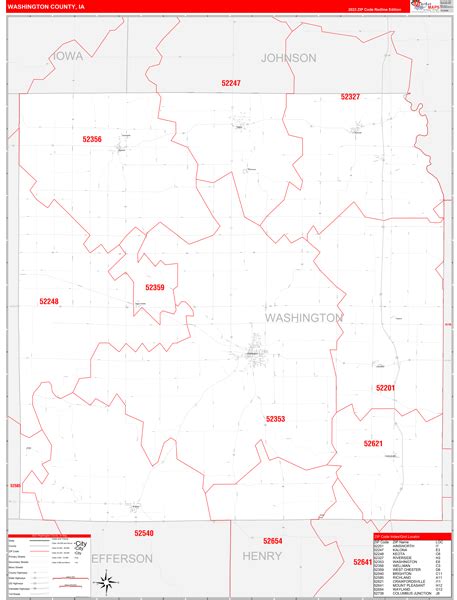 Maps of Washington County Iowa - marketmaps.com