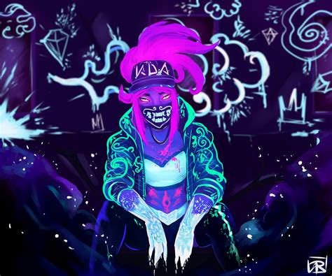 K/DA AKALI FANART | League of legends, Lol league of legends, K da akali