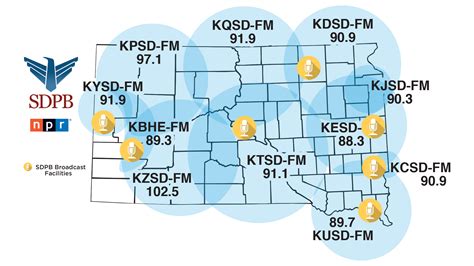 SDPB Radio Coverage Map | SDPB Radio