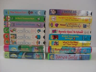 LOT OF 16 PRESCHOOL CHILDREN'S VHS TAPES ~ CAILLOU ~ TELETUBBIES ~ THE ...